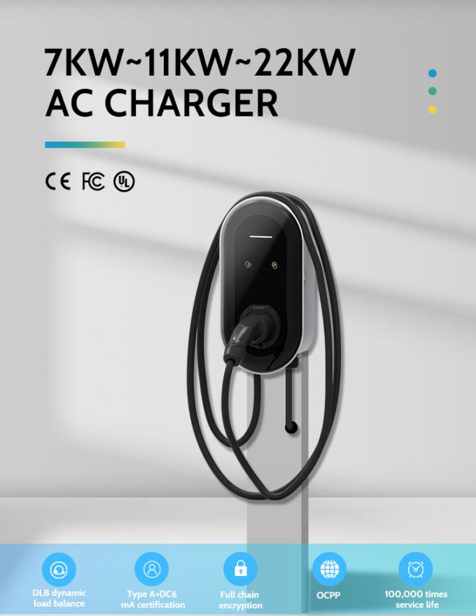 7kW Wall 32A EV Charger for Hyundai Ioniq 5 Type 1/2 Electric Car Home ...