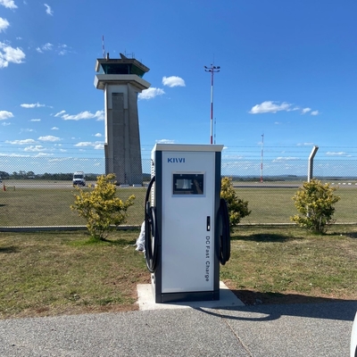 Outdoor Public EV Charging Station With CCS Type 2 CHAdeMO Interface