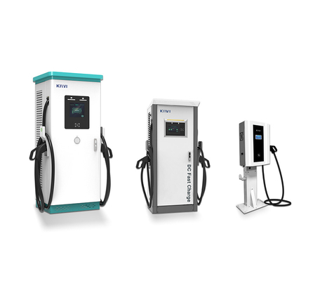Outdoor Public EV Charging Station With CCS Type 2 CHAdeMO Interface