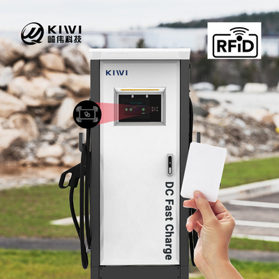 Outdoor Public EV Charging Station With CCS Type 2 CHAdeMO Interface