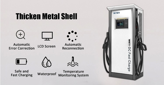 Hotels Apartments 3 Phase Ev Charger Dual Smart DC Fast Electric Car 150-1000V