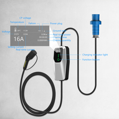 Type 1 3.5KW 7KW 11KW AC Level 1 2 Wall Box Ev Charger On Street Parking