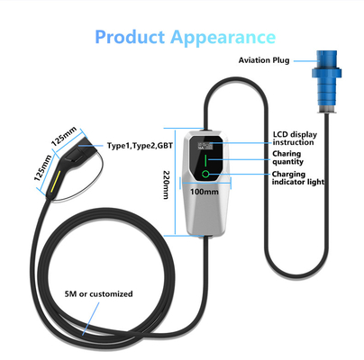 Type 2 3.5kW 7kW 11kW Onboard Ev Home Wallbox Charger