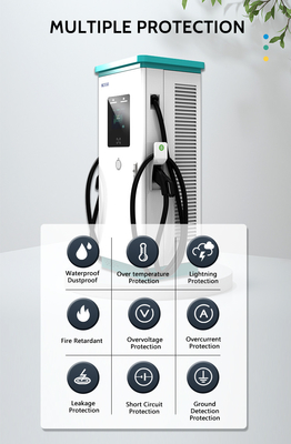 Advertising Screens Public Commercial DC EV Fast Charger 180KW 240KW