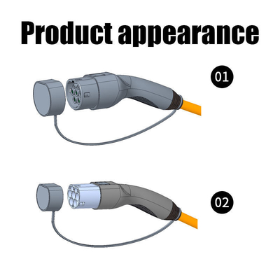 UL94-V0 Flame Class 16A-32A Type 1 to Type 2 EV Charging Cable for Electric Vehicles