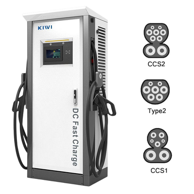 Output Voltage DC 200V-1000V 60KW 120KW CCS2 Chademo Type2 EV DC Charging Pile for EVs
