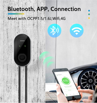 220Vac /-10% Output Voltage 7kw Type2 Wallbox 32A Carica e Gioca EV Charger for Home