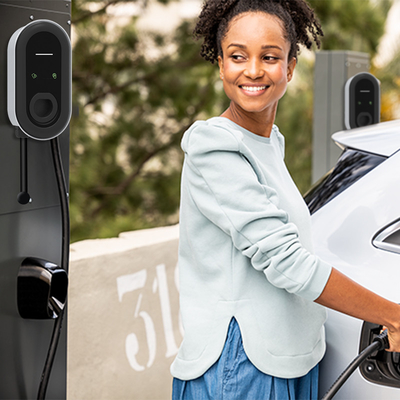 Energy Charging Pile Hybrid Car Charger with 7kW Output Power and Grid Frequency 50Hz±10Hz