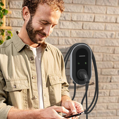 220V--380V Floor-standing Wall-mounted 50Hz Car Charger EV IP54-IP67 Protection AC Leakage RCD
