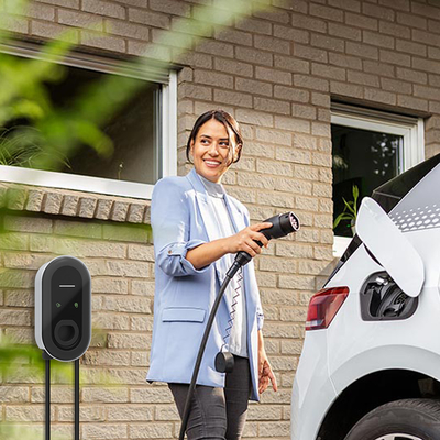 50Hz±10Hz Grid Frequency Wall Mount Level 2 EV Charger for Solar Home Charging Station