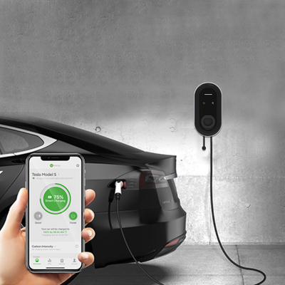 7-11KW Wall-mounted EV Charger Box for RFID Start-up and Point to Point Communication