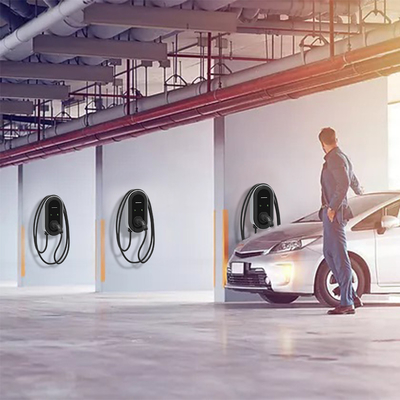 Wall-mounted 7kw 11kw Level 2 AC J1772 Ev Charger with Point to Point RS485 Communication