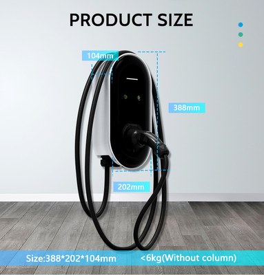 22kw EV Wallbox Charger 3 Phase Type 2 32a Charging Station for Home 380v Input Voltage