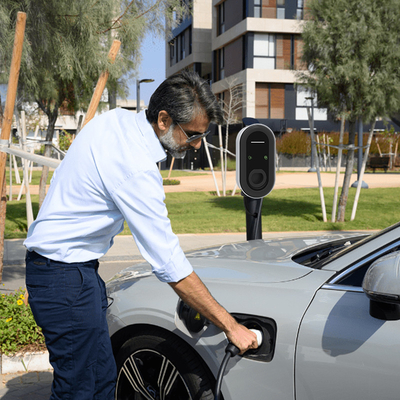 Wall-mounted/Column KIWI 22KW Fast EV Charger for 380v Input Voltage and Cable Type 1 2