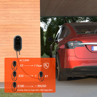 22kW 3-Phase Plug-in Fast Charge GB/T OCPP Wall Box EV Charger Station for Electric Cars