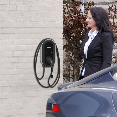 50 Amp Level 2 EV Charger Station with 22KW Power and Wall-mounted Installation Method