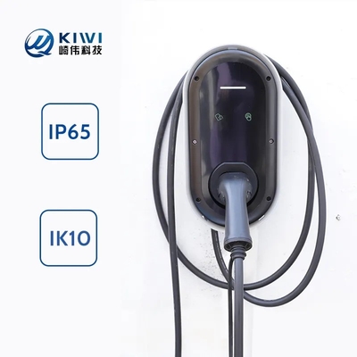 7kw Electric Vehicle Level 2 Charger with Ev Type 2 Plug and Wall-mounted Installation