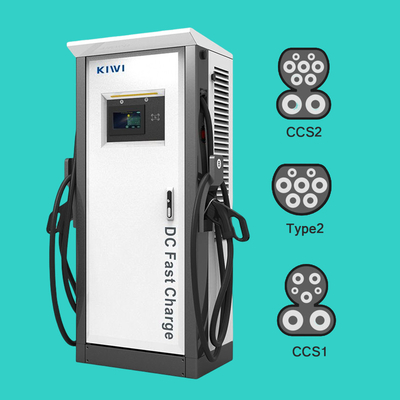 60KW OCPP 1.6J/1.5J CCS2 GBT Chademo Electric Vehicle Charger Level 3 DC EV Quick Charger