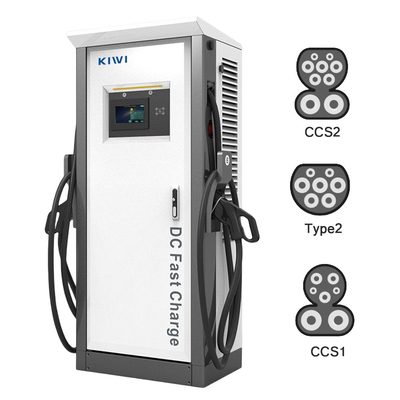 60kw 120kw Output Current CCS2 Chademo Type2 EV DC Charging Pile for Electric Vehicle