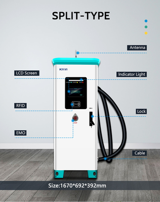 CCS1/CCS2 Interface Standard 320KW Commercial EV Charger for Fast Charging at KIWI DC