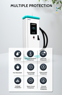 CCS1/CCS2 Interface Standard 320KW Commercial EV Charger for Fast Charging at KIWI DC