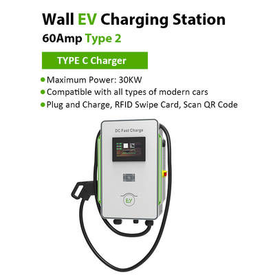 30kW 40kW DC Fast Charging Station for Electric Vehicles 30mA Leakage Protection