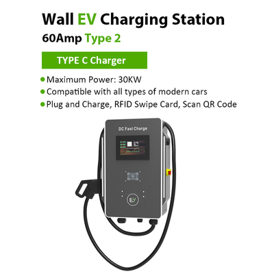 30kW/40kW Electric Vehicle Charger for Amusement Park Parking Lot RS485 Communication