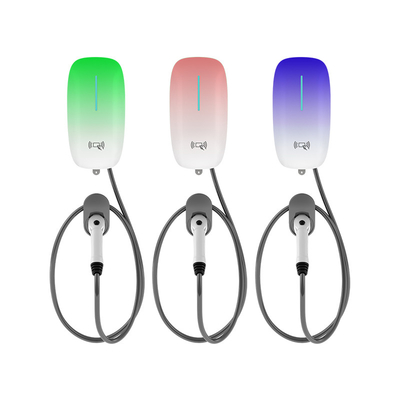 Portable 7kW DC Fast Charging 220V EV Car Charger with Connection Temperature Detection and Wall Mounted Floor Stand