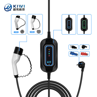 Portable Home Electrical Car Charger Type 2 3.5kw AC EV Charging Station Portable EV Charger