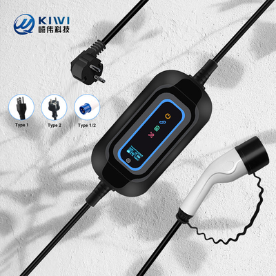 Portable Home Electrical Car Charger Type 2 3.5kw AC EV Charging Station Portable EV Charger
