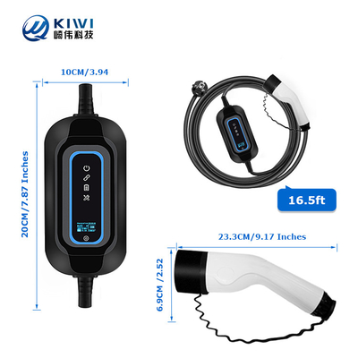 Portable Home Electrical Car Charger Type 2 3.5kw AC EV Charging Station Portable EV Charger