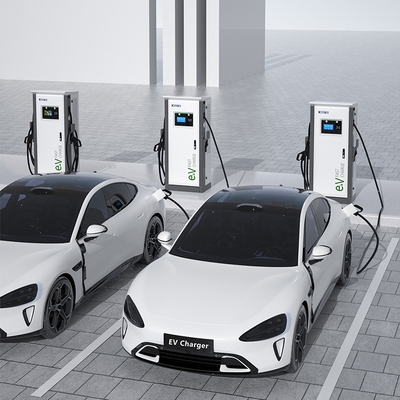 Hotels Apartments 3 Phase Dual Smart DC Fast EV Charger with CCS1 CCS2 GB/T CHAdeMO Interface Standard