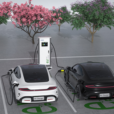 Hotels Apartments 3 Phase Dual Smart DC Fast EV Charger with CCS1 CCS2 GB/T CHAdeMO Interface Standard