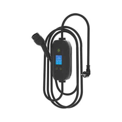 Wall Mounted Single Phase 3.5kw Portable EV Charger with Plug Charge and Insulation Detection